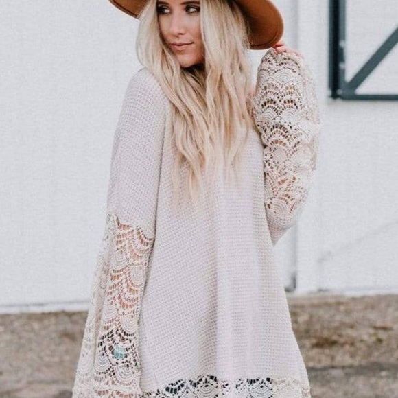 Three Bird Nest Tops - Three bird nest Liv lqce tunic